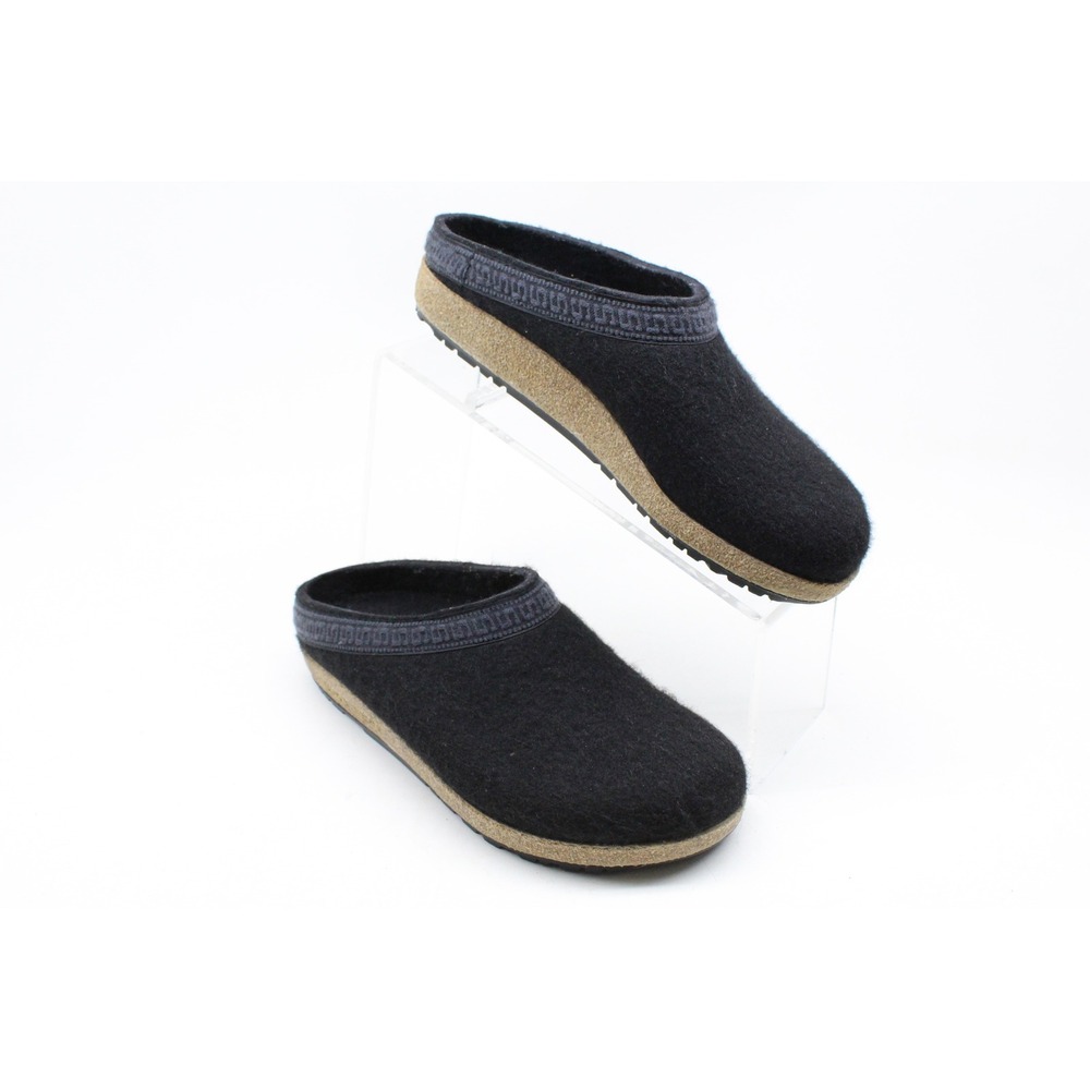 Stegmann Womens Wool Clogs Black Felt Cork Mules Size 7